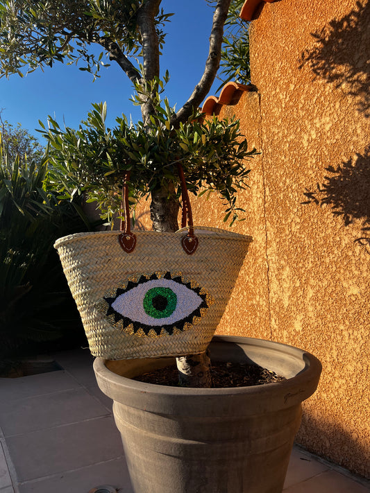 Panier œil vert